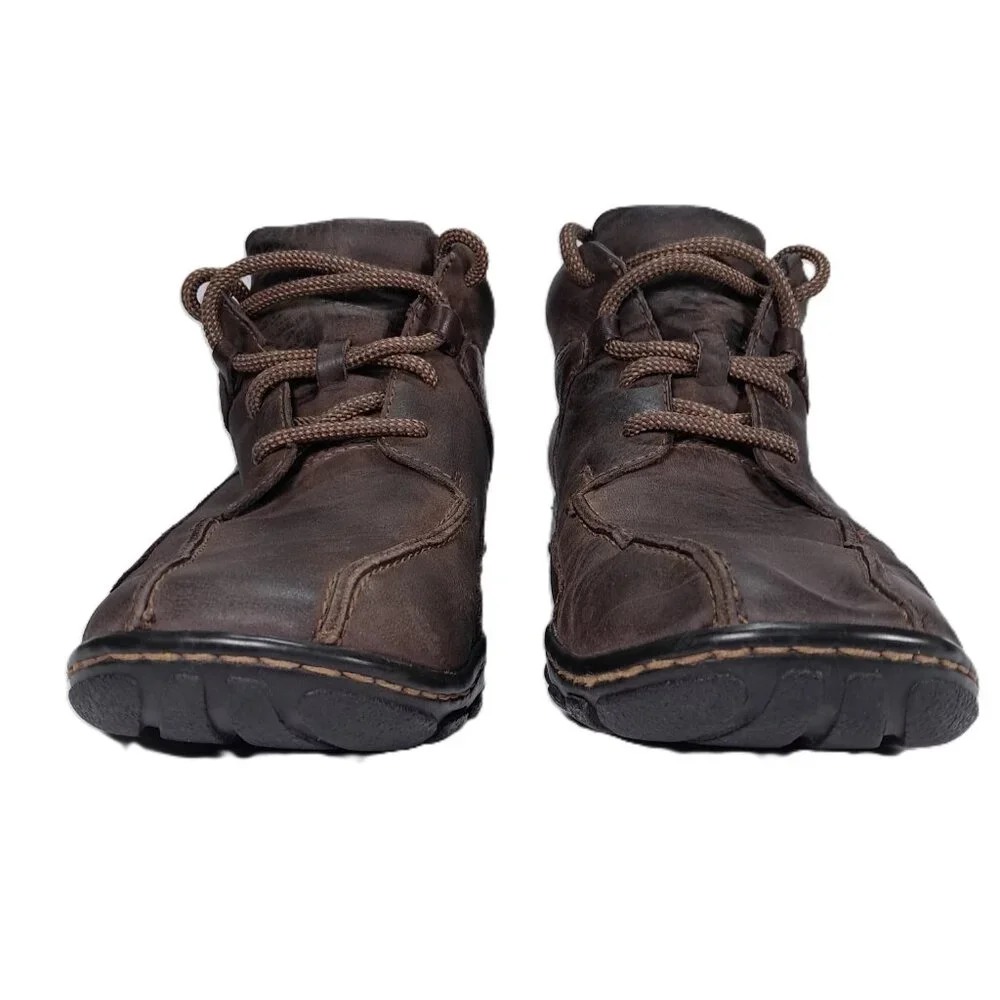 Born Ankle Boots Men US 8, EU 41 Brown Leather Casual Lace Up Chukka